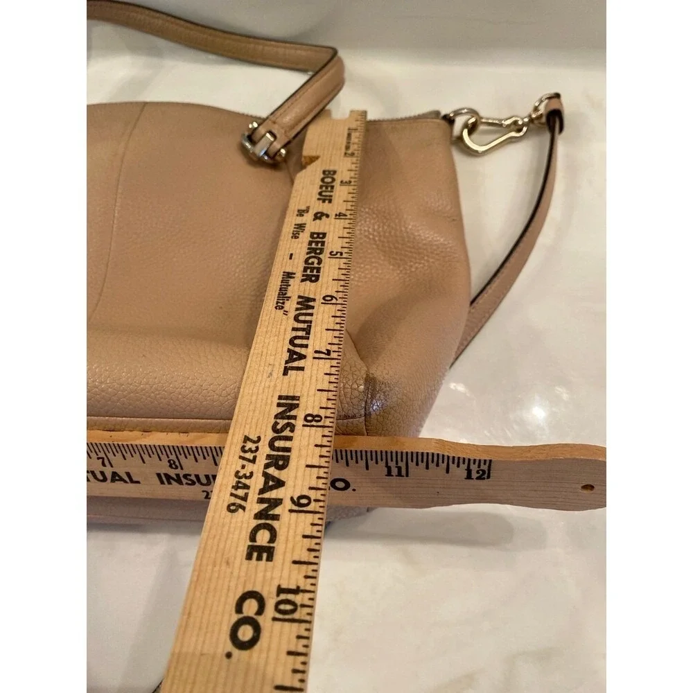 Coach Prairie Satchel Crossbody Nude‎ Pink Cream Leather Tote Shoulder Bag